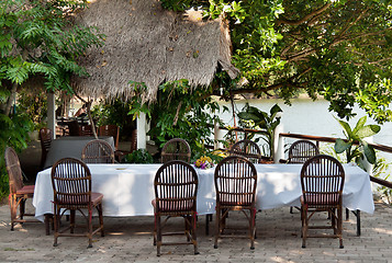 Image showing restaurant in the woods