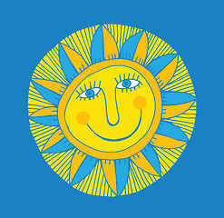 Image showing abstract smiling sun