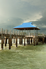Image showing pier on piles