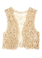 Image showing Women's Vest Beige lace