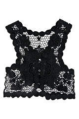 Image showing black women's vest from lace