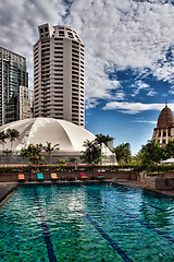 Image showing rooftop swimming pool