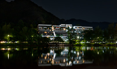 Image showing hotel at night