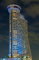Image showing Tall building a fancy kind of night