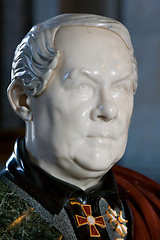 Image showing marble bust of the architect Au. Montferrand