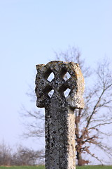 Image showing very old cross of the Templars