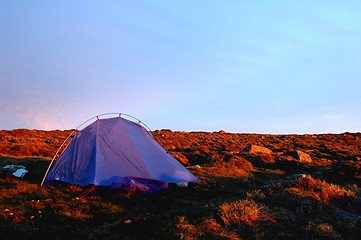 Image showing Camping