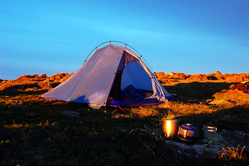 Image showing Camping