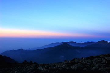 Image showing Landscape of mountains