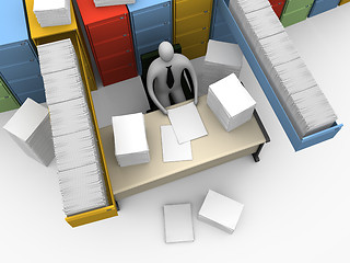 Image showing Office Moments - Endless Paperwork #3