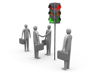 Image showing Traffic Light - Let's Do Business