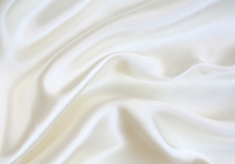 Image showing Smooth elegant white silk as background