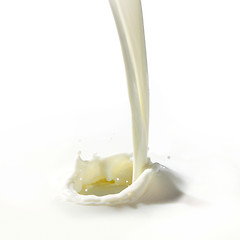 Image showing milk splashing