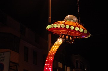 Image showing blackpool illumination at night