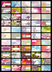 Image showing set of cute business card