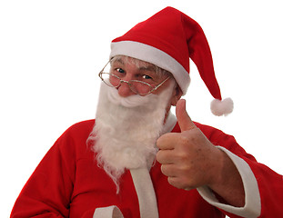 Image showing Thumbs-up Santa