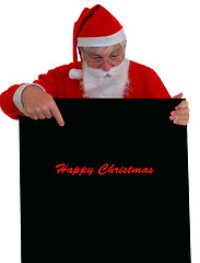 Image showing Santa Reading