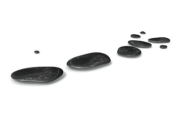 Image showing black pebbles