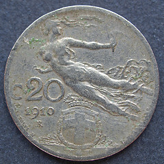 Image showing Italian coin