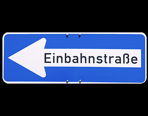 Image showing One way