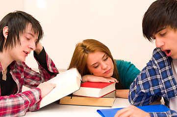 Image showing Unmotivated students