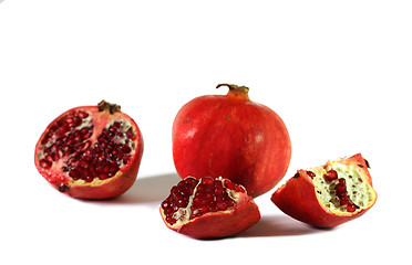 Image showing Some pomegranates