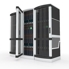 Image showing three servers