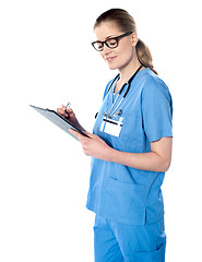 Image showing Medical professional with a stethoscope