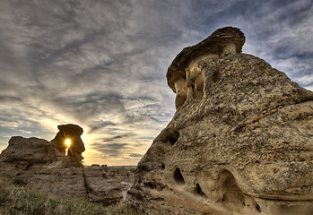 Image showing Hoodoo Badlands Alberta Canada