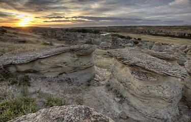 Image showing Hoodoo Badlands Alberta Canada