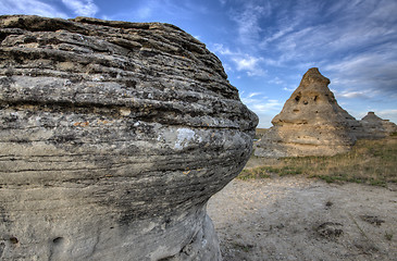 Image showing Hoodoo Badlands Alberta Canada