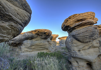 Image showing Hoodoo Badlands Alberta Canada