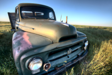 Image showing Vintage Farm Trucks