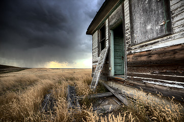 Image showing Abandoned Farmhouse Saskatchewan Canada