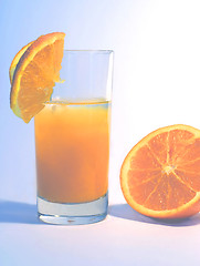 Image showing Orange in a glass