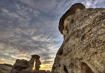 Image showing Hoodoo Badlands Alberta Canada