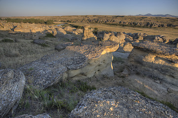 Image showing Hoodoo Badlands Alberta Canada