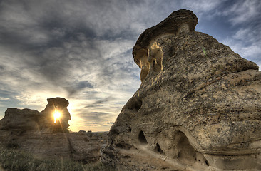 Image showing Hoodoo Badlands Alberta Canada