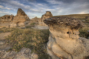 Image showing Hoodoo Badlands Alberta Canada