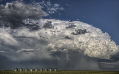 Image showing Prairie Road Storm Clouds