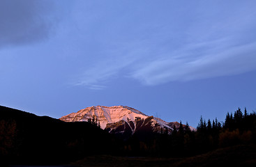 Image showing Sunrise Rocky Mountains