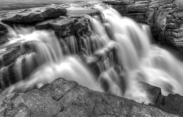 Image showing Athabasca Waterfall Alberta Canada