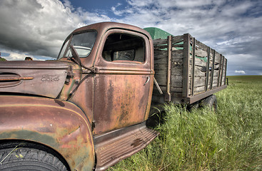 Image showing Vintage Farm Trucks