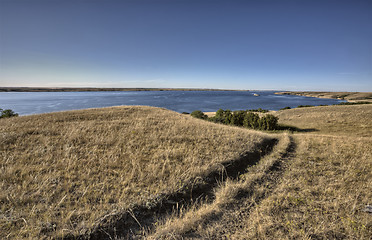 Image showing lake diefenbaker Saskatchewan Canada