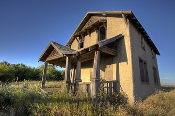 Image showing Abandoned Farmhouse Saskatchewan Canada