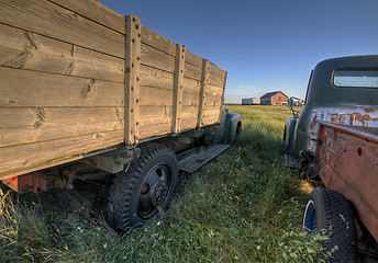 Image showing Vintage Farm Trucks