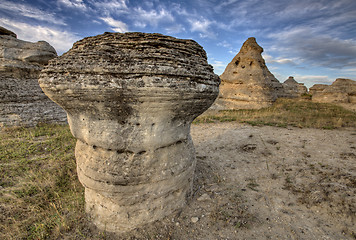 Image showing Hoodoo Badlands Alberta Canada