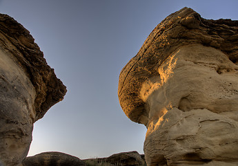 Image showing Hoodoo Badlands Alberta Canada