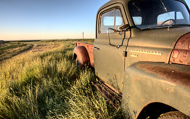 Image showing Vintage Farm Trucks