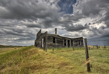 Image showing Abandoned Farmhouse Saskatchewan Canada